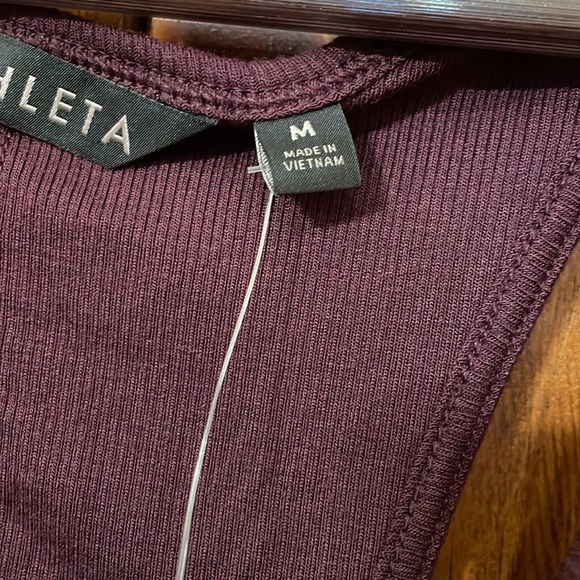 NWT Athleta NAYARIT TANK, (Antique Burgundy) - M - Picture 7 of 8